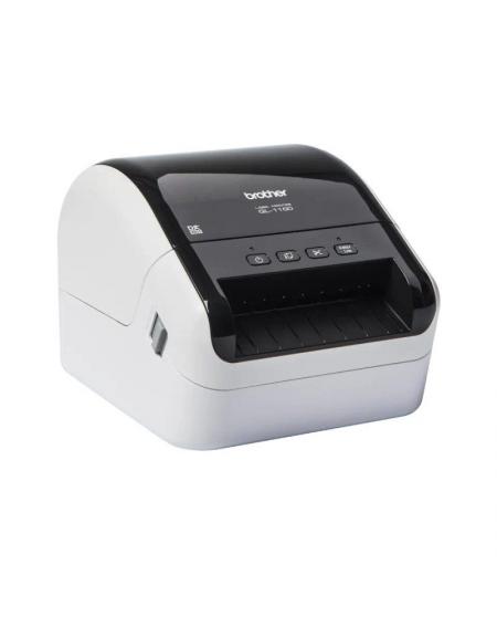 Impresora de Etiquetas Brother QL-1100C/ Térmica/ Ancho etiqueta 103mm/ USB/ Blanca y Negra