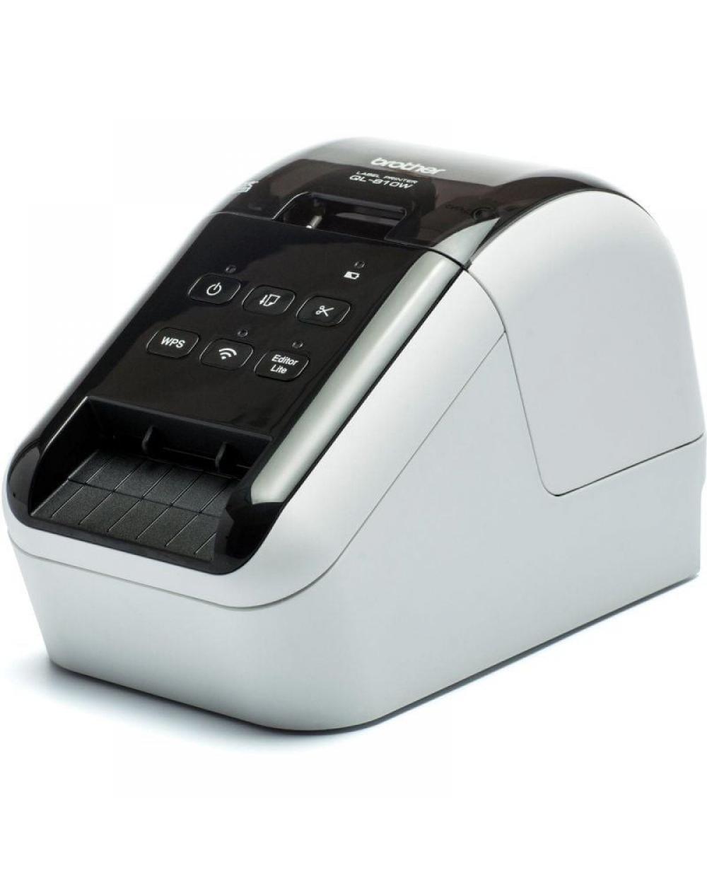 Impresora de Etiquetas Brother QL-810WC/ Térmica/ Ancho etiqueta 62mm/ USB-WiFi/ Blanca y Negra