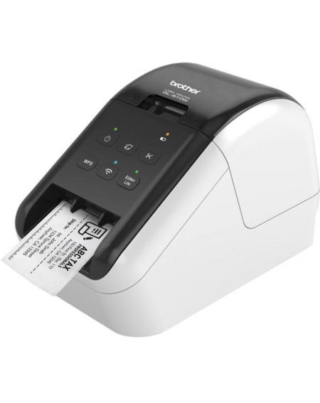 Impresora de Etiquetas Brother QL-810WC/ Térmica/ Ancho etiqueta 62mm/ USB-WiFi/ Blanca y Negra