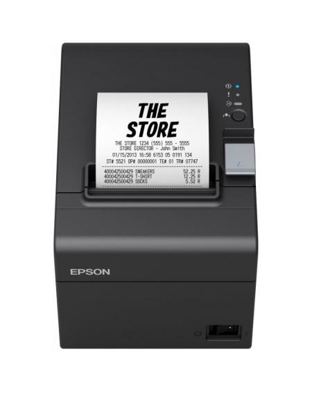 Impresora de Tickets Epson TM-T20III/ Térmica/ Ancho papel 80mm/ Ethernet/ Negra