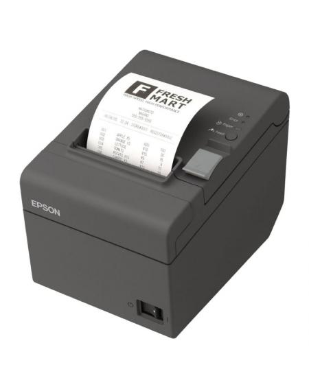 Impresora de Tickets Epson TM-T20III/ Térmica/ Ancho papel 80mm/ USB-RS232/ Negra