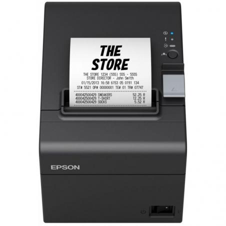 Impresora de Tickets Epson TM-T20III/ Térmica/ Ancho papel 80mm/ USB-RS232/ Negra