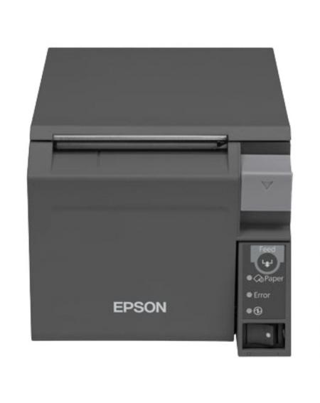 Impresora de Tickets Epson TM-T70II/ Térmica/ Ancho papel 80mm/ USB-Ethernet/ Negra