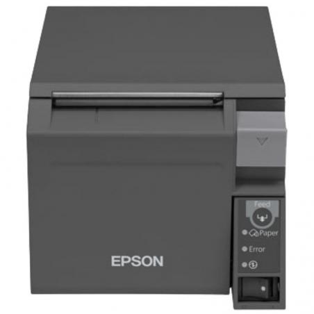 Impresora de Tickets Epson TM-T70II/ Térmica/ Ancho papel 80mm/ USB-Ethernet/ Negra