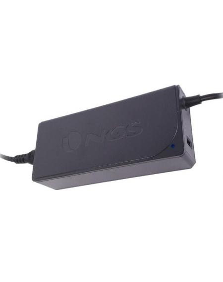 Cargador de Portátil NGS W-65W TYPE C/ 65W/ Automático/ Voltaje 12-20V/ 1 USB