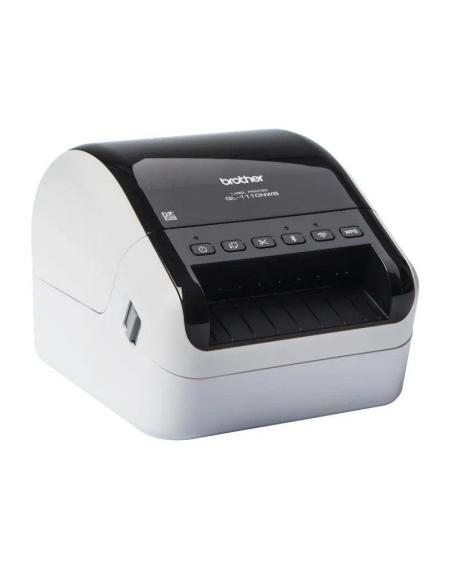 Impresora de Etiquetas Brother QL-1110NWBC/ Térmica/ Ancho etiqueta 103mm/ USB-WIFI-Bluetooth-Ethernet/ Blanca y Negra