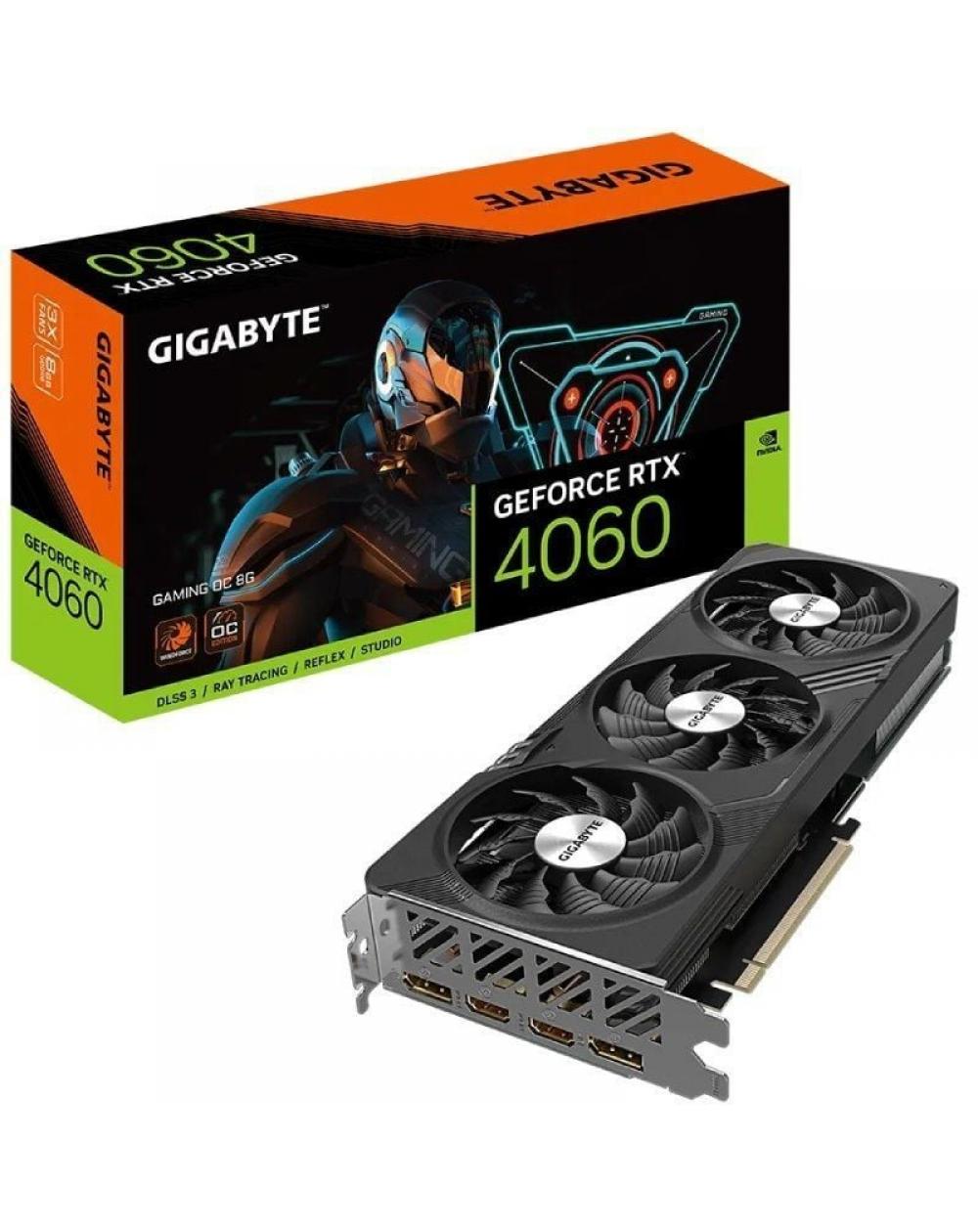 Tarjeta Gráfica Gigabyte GeForce RTX 4060 GAMING OC 8G/ 8GB GDDR6