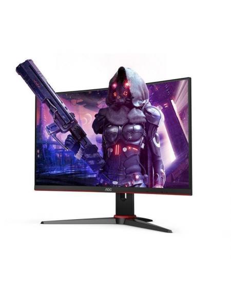 Monitor Gaming Curvo AOC C24G2AE 23.6'/ Full HD/ 1ms/ 165Hz/ VA/ Multimedia/ Negro