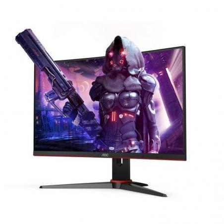 Monitor Gaming Curvo AOC C24G2AE 23.6'/ Full HD/ 1ms/ 165Hz/ VA/ Multimedia/ Negro