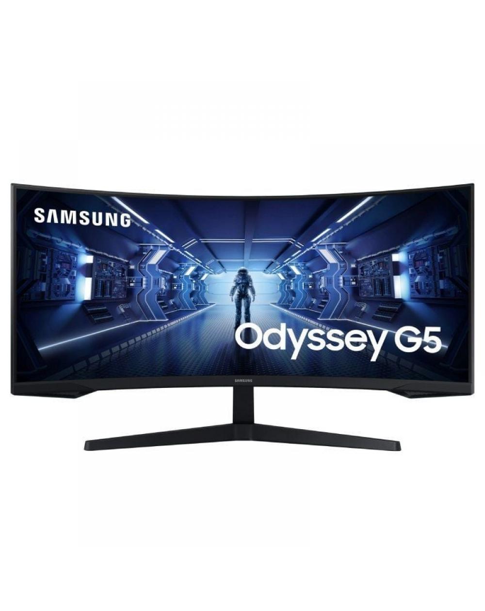 Monitor Gaming Ultrapanorámico Curvo Samsung Odyssey G5 LC34G55TWWP 34'/ UWQHD/ 1ms/ 165Hz/ VA/ Negro