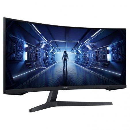 Monitor Gaming Ultrapanorámico Curvo Samsung Odyssey G5 LC34G55TWWP 34'/ UWQHD/ 1ms/ 165Hz/ VA/ Negro