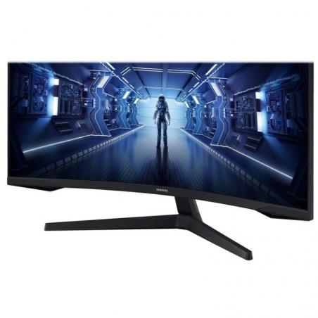 Monitor Gaming Ultrapanorámico Curvo Samsung Odyssey G5 LC34G55TWWP 34'/ UWQHD/ 1ms/ 165Hz/ VA/ Negro