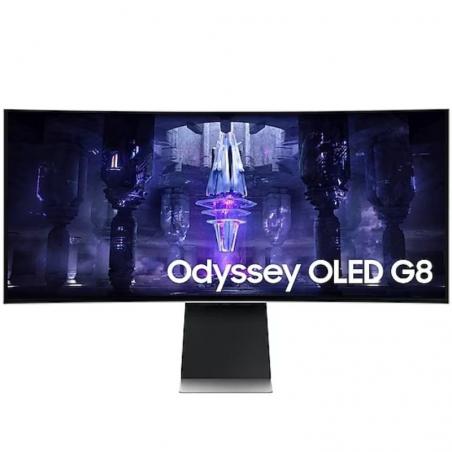 Smart Monitor Gaming Ultraparonámico Curvo Samsung Odyssey G8 S34BG850SU 34'/ UWQHD/ Smart TV/ 0.1ms/ 175Hz/ OLED/ Multimedia/ P