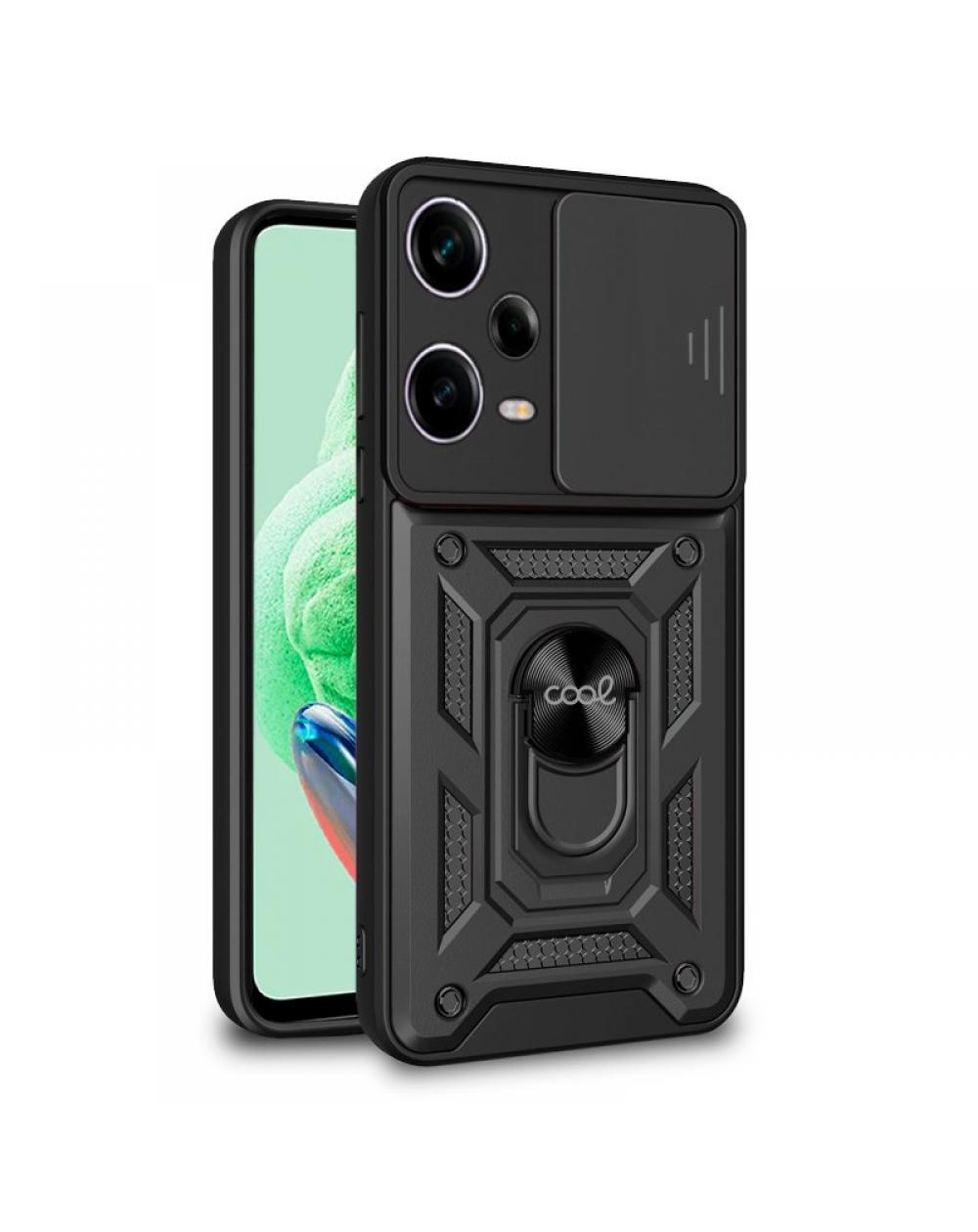 Carcasa COOL para Xiaomi Redmi Note 12 5G / Poco X5 5G Hard Ring Negro