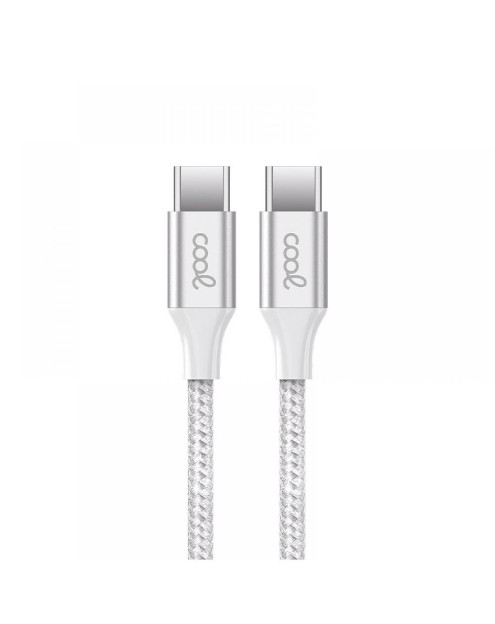 Cable USB COOL Nylon Universal Tipo C a Tipo C (1.2 metros)