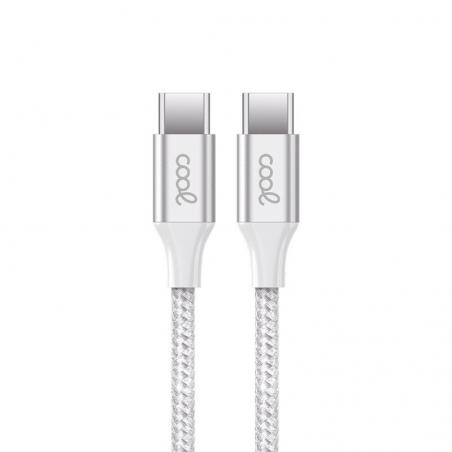 Cable USB COOL Nylon Universal Tipo C a Tipo C (1.2 metros)