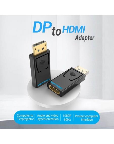 Adaptador Vention HBKB0/ Displayport Macho - HDMI Hembra