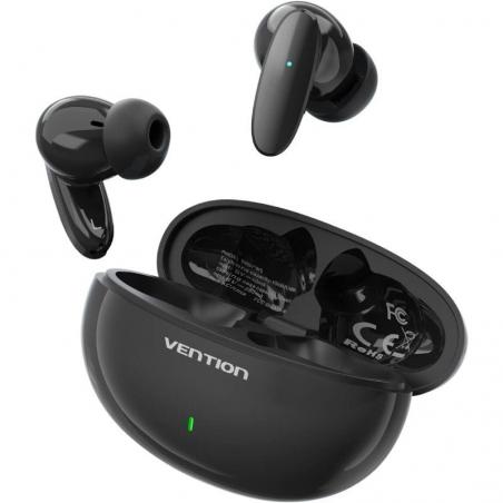 Auriculares Bluetooth Vention NBFB0 con estuche de carga/ Autonomía 7h/ Negros