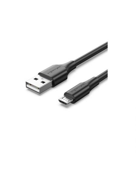 Cable USB 2.0 Vention CTIBI/ USB Macho - MicroUSB Macho/ 3m/ Negro