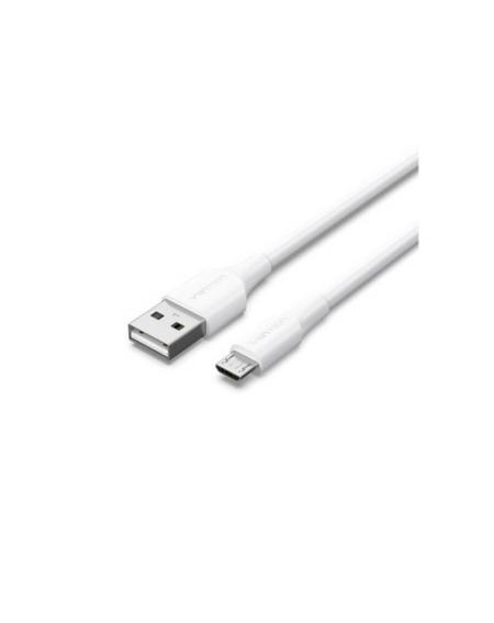 Cable USB 2.0 Vention CTIWF/ USB Macho - MicroUSB Macho/ 1m/ Blanco