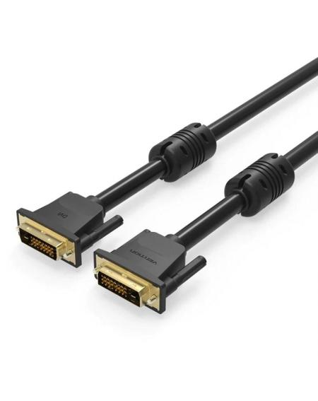 Cable DVI Vention EAABF/ DVI-D Macho - DVI-D Macho/ 1m/ Negro