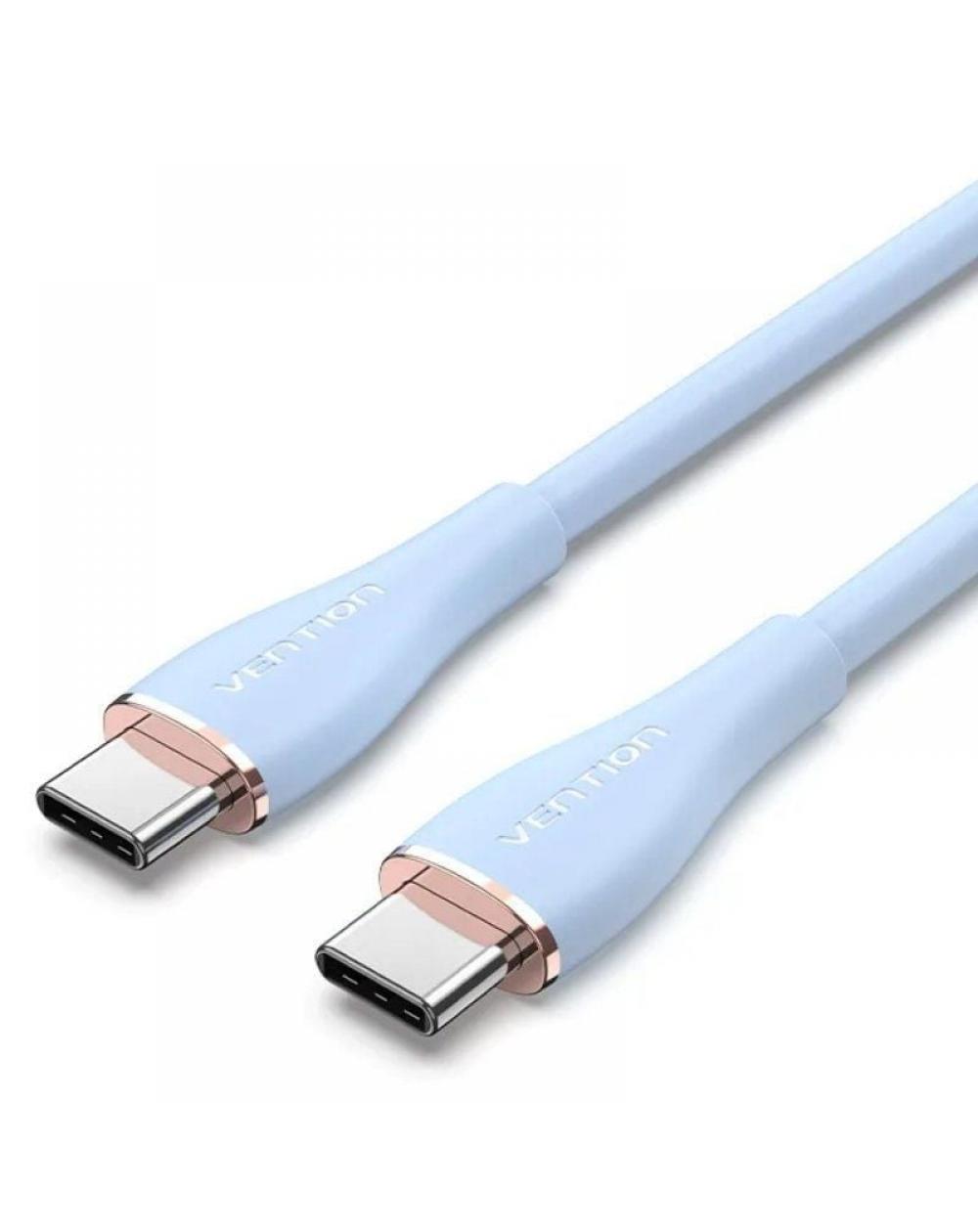 Cable USB 2.0 Tipo-C Vention TAWGF/ USB Tipo-C Macho - USB Tipo-C Macho/ 1m/ Verde