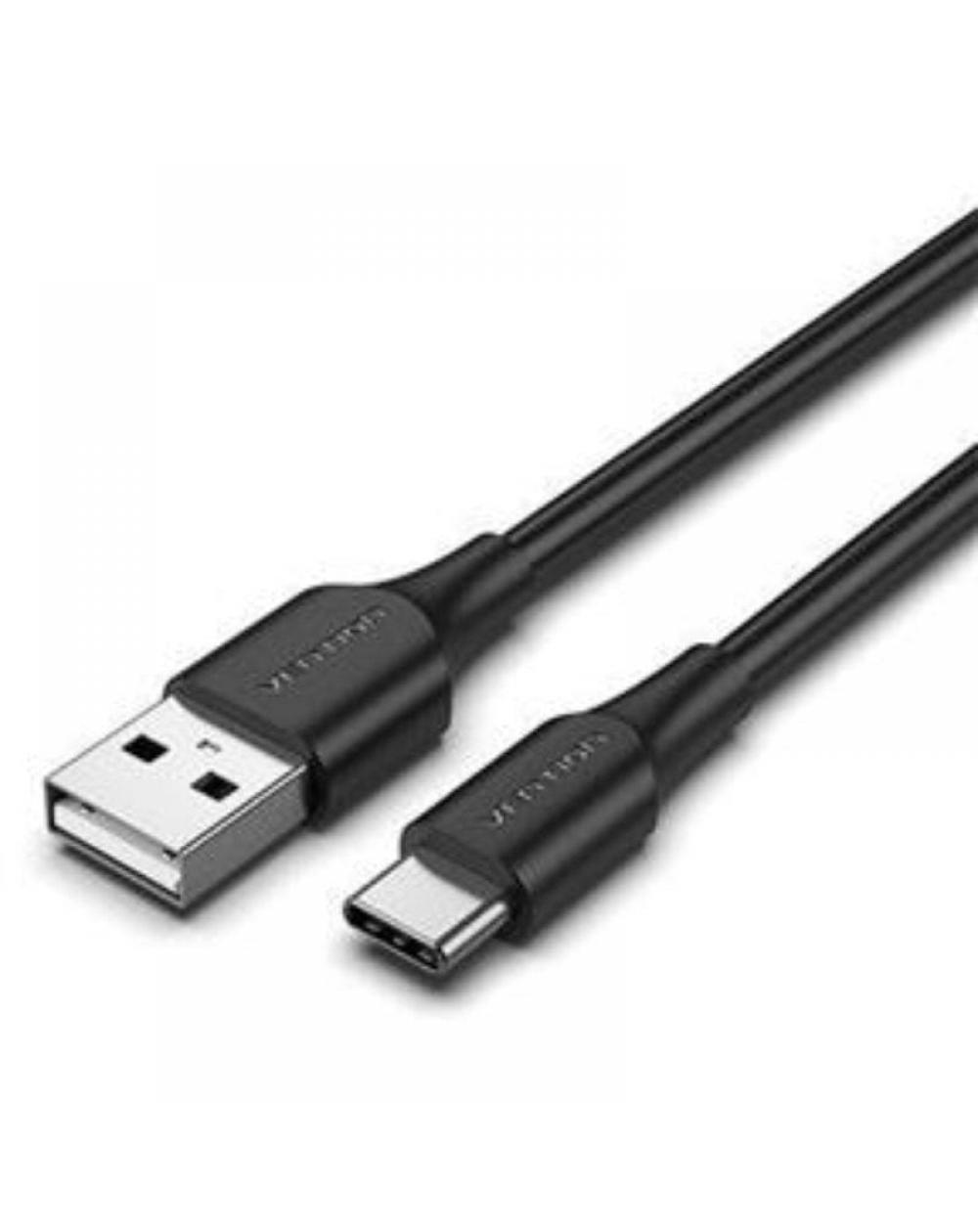 Cable USB 2.0 Vention CTHBI/ USB Tipo-C Macho - USB Macho/ 3m/ Negro