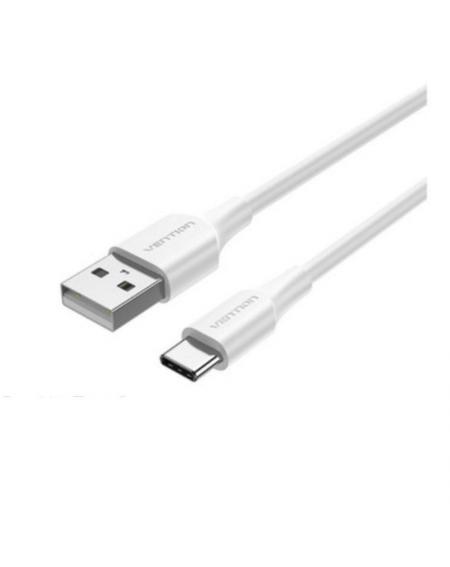 Cable USB 2.0 Vention CTHWF/ USB Tipo-C Macho - USB Macho/ 1m/ Blanco