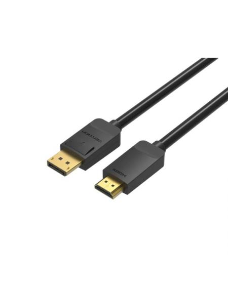 Cable Conversor Vention HADBH/ Displayport Macho - HDMI Macho/ 2m/ Negro