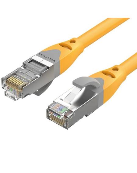 Cable de Red RJ45 SFTP Vention IBHYF Cat.6a/ 1m/ Naranja