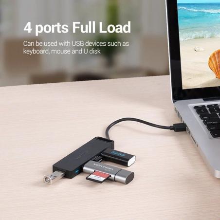 Hub USB 2.0 Vention CHMBB/ 4xUSB