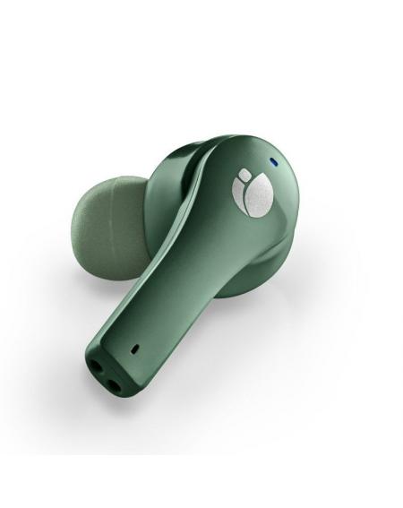 Auriculares Bluetooth NGS Ártica Bloom con estuche de carga/ Autonomía 6h/ Verdes