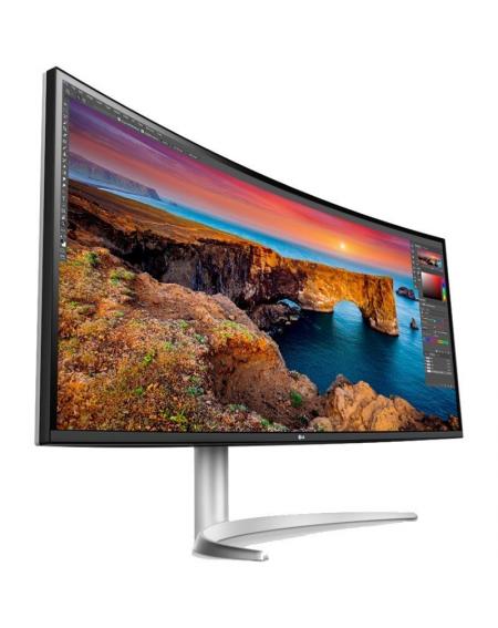 Monitor Profesional Ultrapanorámico Curvo LG 40WP95CP-W 39.7'/ 5K2K/ Multimedia/ Plata