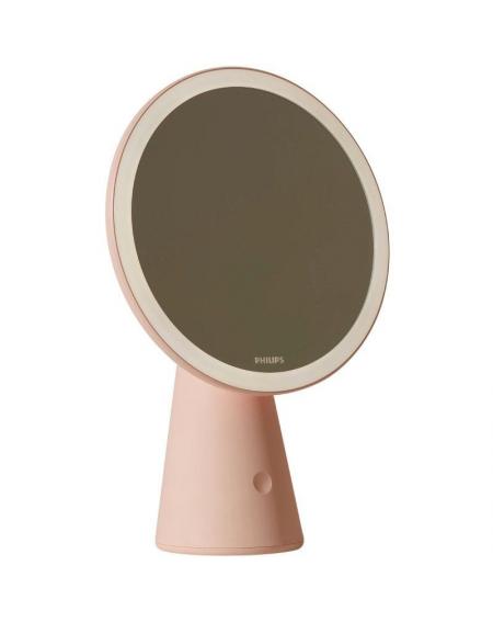 Espejo Cosmético de Maquillaje con Luz Philips Mirror DSK205/ Rosa