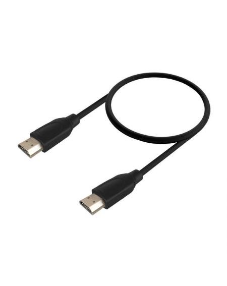 Cable HDMI 2.0 4K Aisens A120-0722/ HDMI Macho - HDMI Macho/ 1m/ Negro