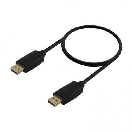 Cable DisplayPort 1.2 CCS 4K Aisens A124-0738/ DisplayPort Macho - DisplayPort Macho/ 1m/ Negro