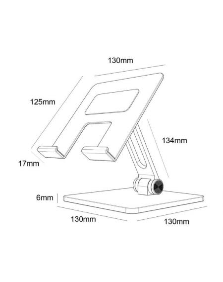 Soporte para Smartphone/Tablet Aisens MS2PXXL-183/ Gris