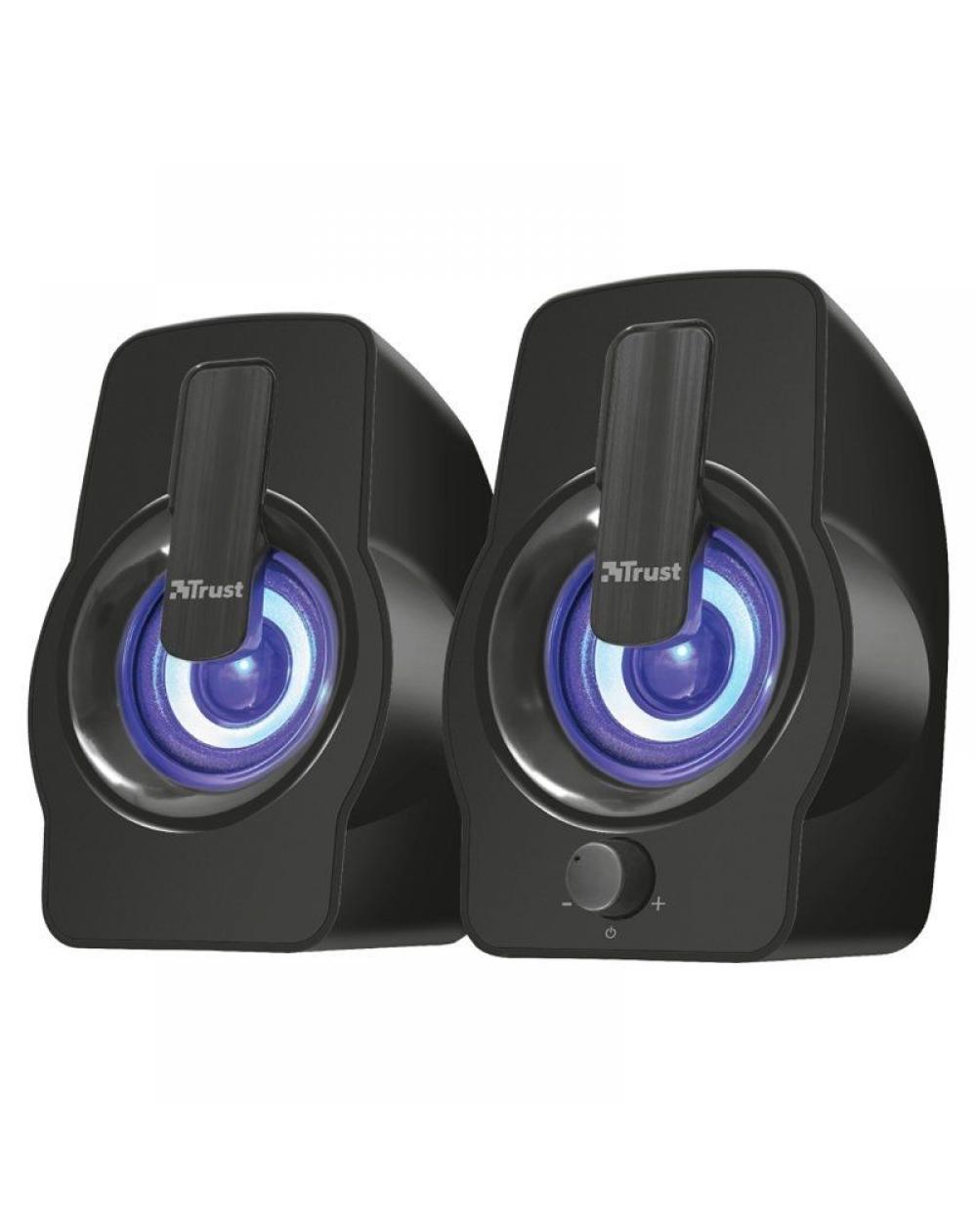 Altavoces Trust Gemi RGB/ 12W/ 2.0 - Imagen 1