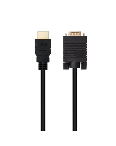 Cable Conversor Nanocable 10.15.4348/ HDMI Macho - VGA Macho/ 1.8m/ Negro