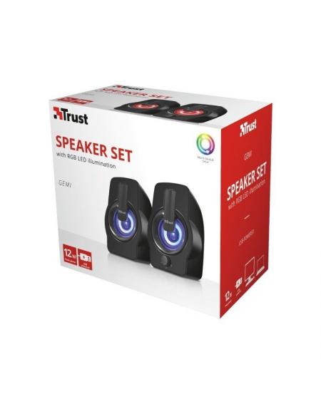 Altavoces Trust Gemi RGB/ 12W/ 2.0 - Imagen 4