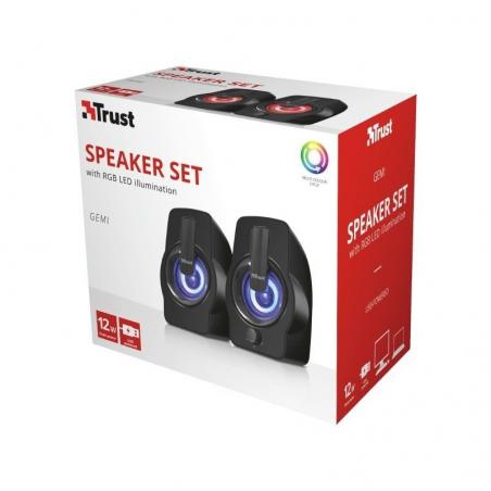 Altavoces Trust Gemi RGB/ 12W/ 2.0 - Imagen 4