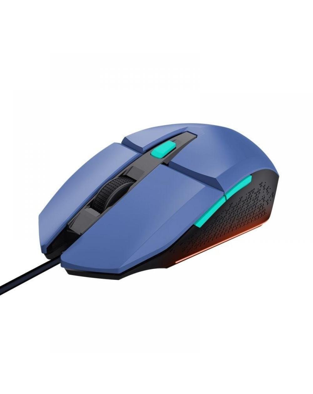 Ratón Gaming Trust Gaming GXT 109 Felox/ Hasta 6400 DPI/ Azul