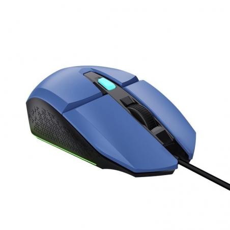 Ratón Gaming Trust Gaming GXT 109 Felox/ Hasta 6400 DPI/ Azul