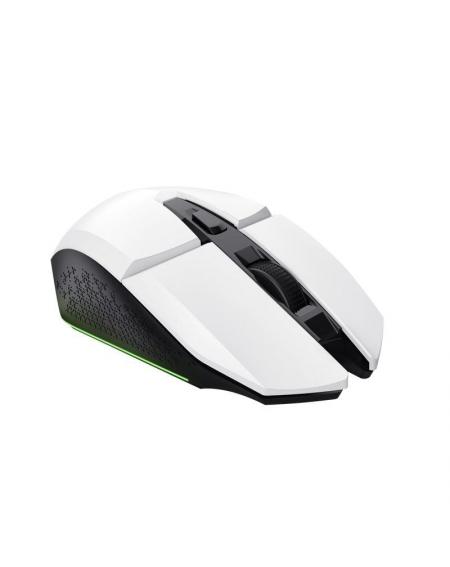 Ratón Gaming Inalámbrico Trust Gaming GXT 110 Felox/ Batería recargable/ Hasta 4800 DPI/ Blanco