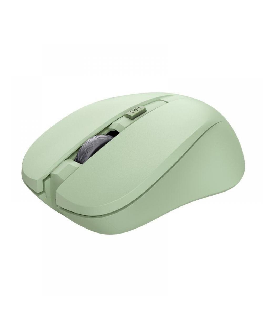 Ratón Inalámbrico Trust Mydo Silent Wireless/ Hasta 1800 DPI/ Verde