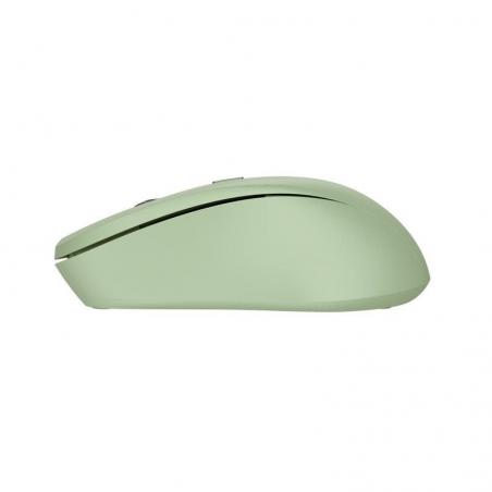 Ratón Inalámbrico Trust Mydo Silent Wireless/ Hasta 1800 DPI/ Verde