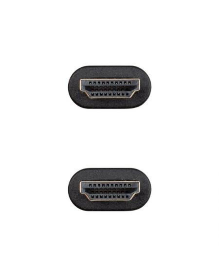 Cable HDMI 2.0 4K CCS Nanocable 10.15.3902/ HDMI Macho - HDMI Macho/ 2m/ Negro