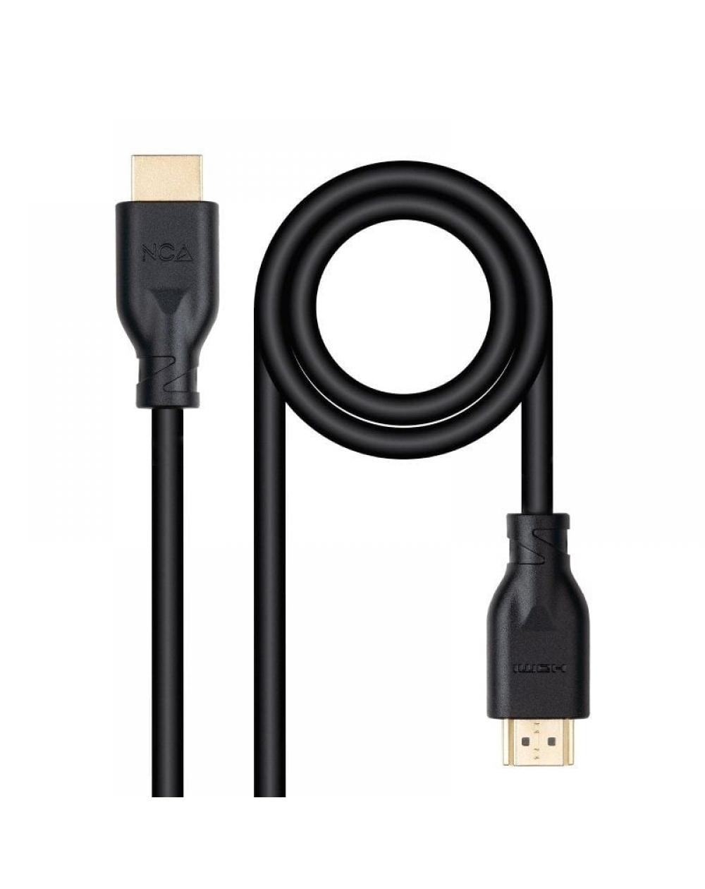 Cable HDMI 2.0 4K CCS Nanocable 10.15.3905/ HDMI Macho - HDMI Macho/ 5m/ Negro