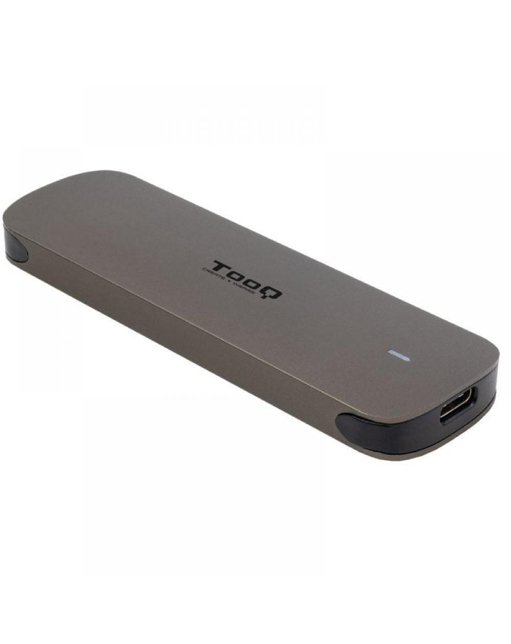 Caja Externa para Disco SSD M.2 NGFF TooQ TQE-2202BR/ USB 3.1 Gen2/ Sin tornillos