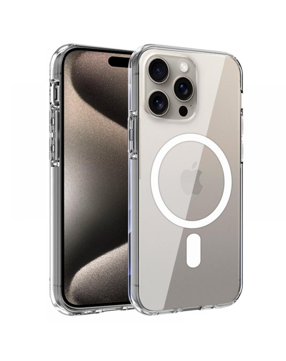 Carcasa COOL para iPhone 15 Pro Max Magnética Transparente